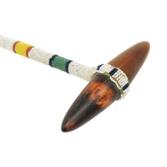 Northern Plains Beaded Skull Cracker Club