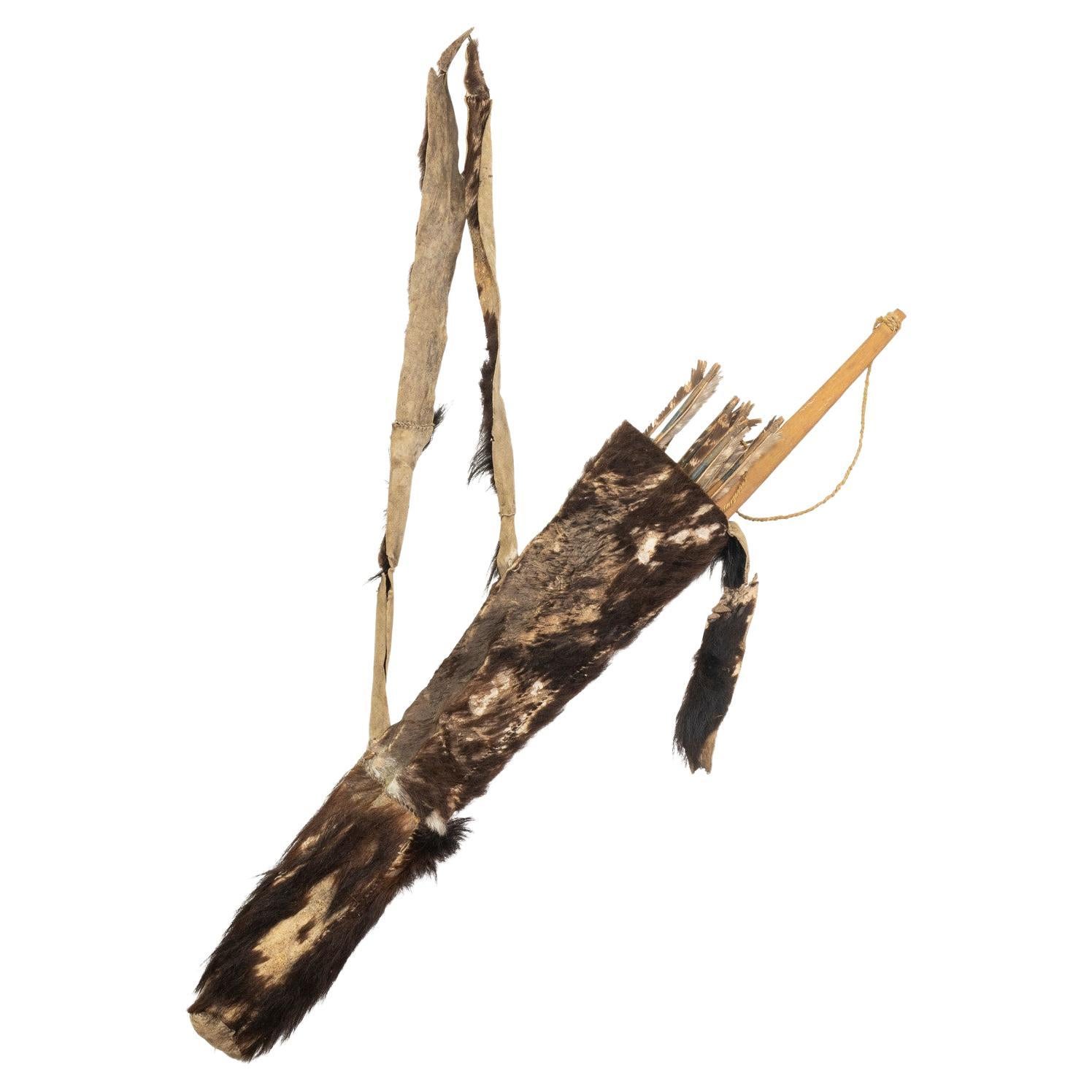 Northern Plains Buffalo Bow and Quiver For Sale at 1stDibs