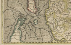 Carte du nord du Schleswig et de Haderslev de Johannes Mejer et Johannes Blaeu, 1662