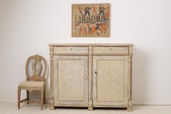 Credenza antica svedese del Nord, fatta a mano, rustica e affascinante, di stile Impero, di campagna