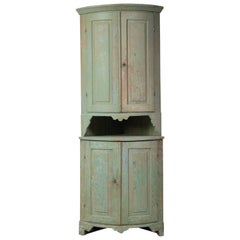Northern Swedish Country Gustavian Corner Cabinet