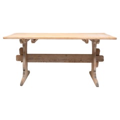 Northern Swedish Genuine Country Dining Trestle Table
