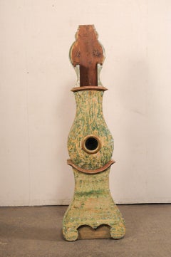 Northern Swedish Grandfather Clock w/Original Metal Face & Movement, circa 1820s