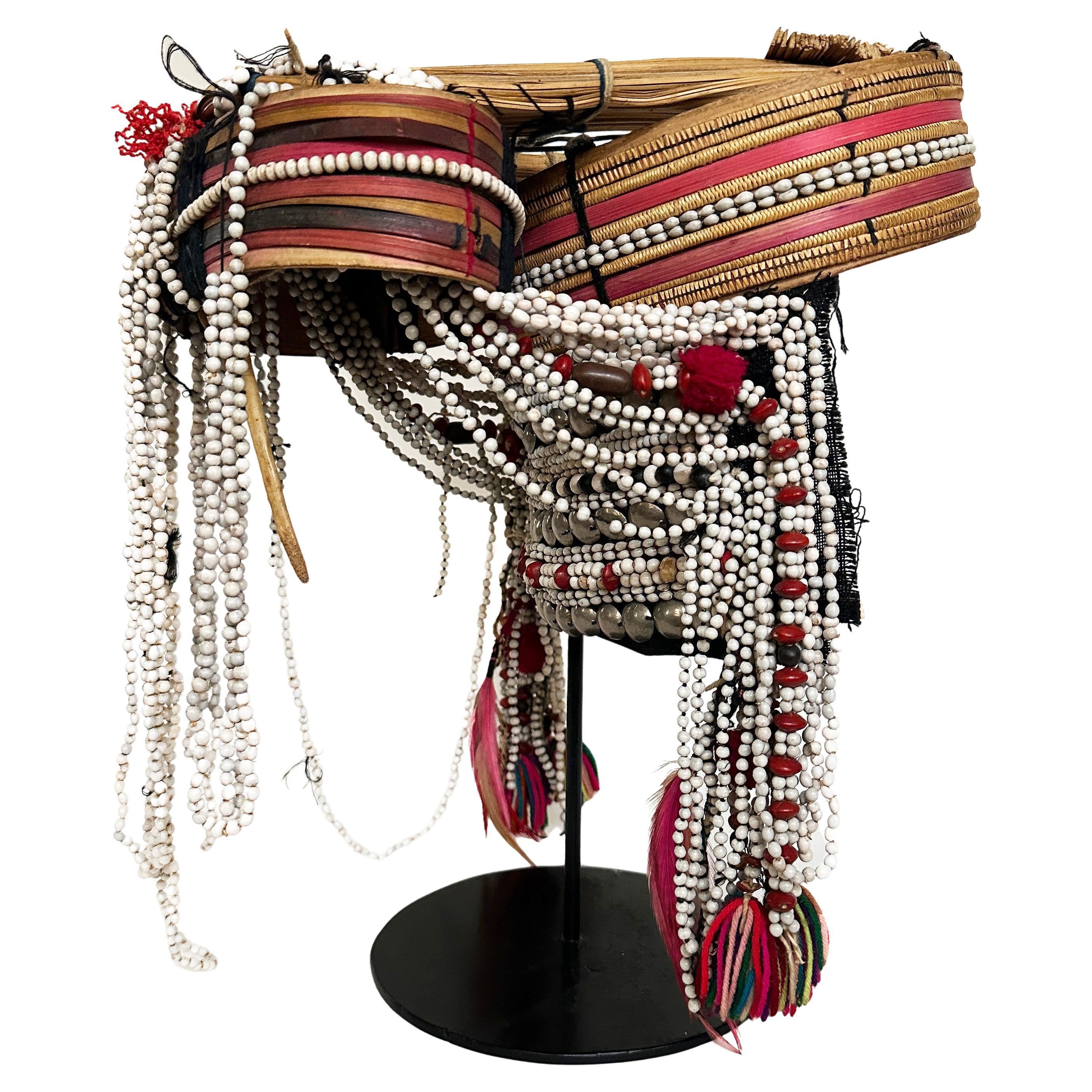 Northern Thailand Tribal Headdress, Mid-Century
