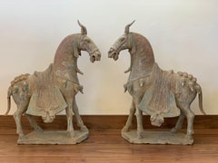 Northern Wei Dynasty Terracotta Horses, TL Tested,  '386 AD-535 AD'
