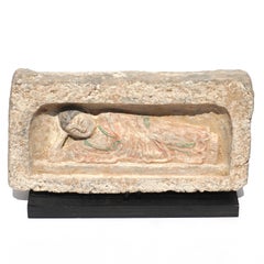 Northern Wei Dynasty Terracotta Sculpture of A Reclining Buddha 386-534 AD