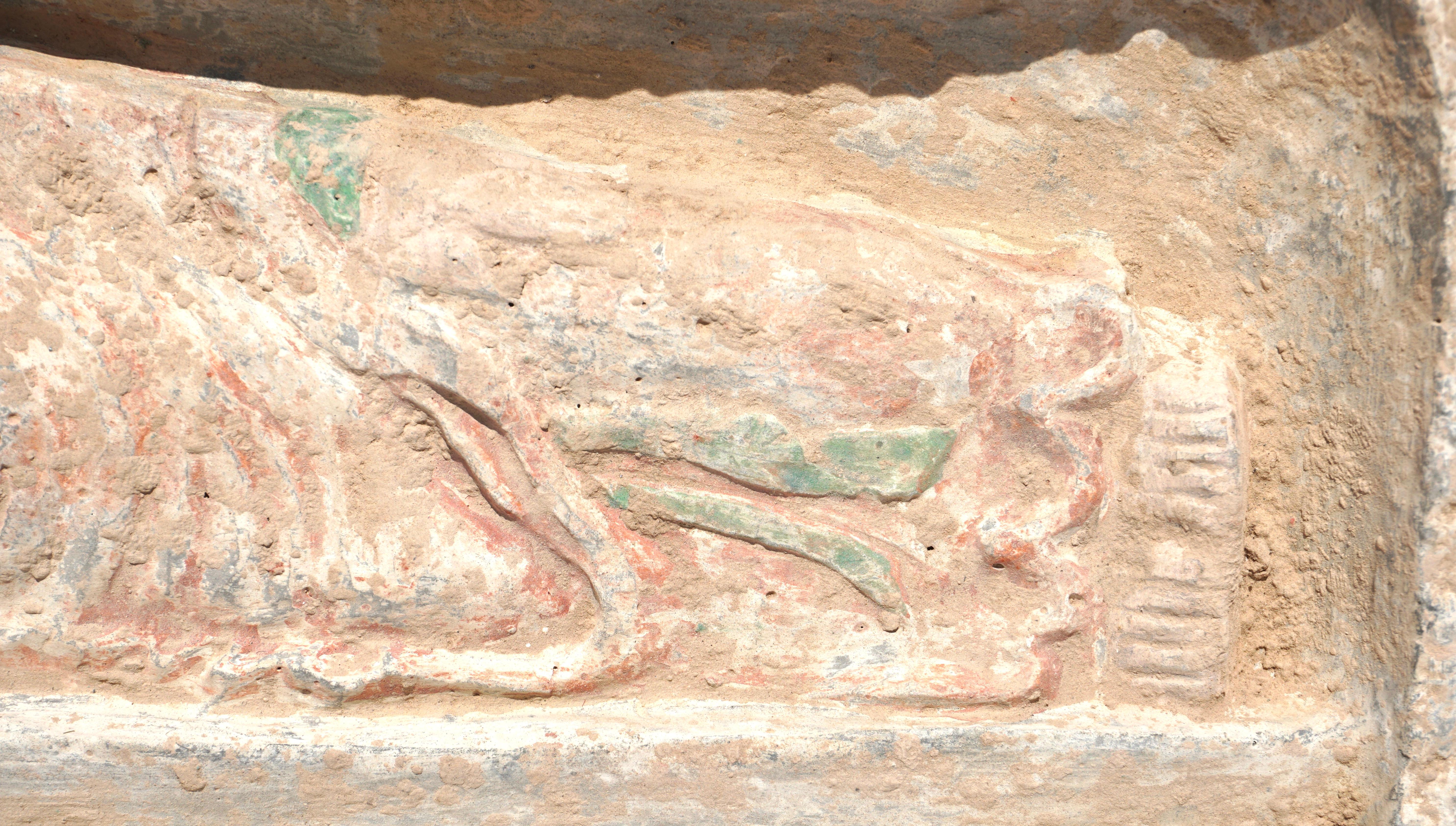 Chinese Northern Wei Dynasty Terracotta Sculpture of A Reclining Buddha 386-534 AD