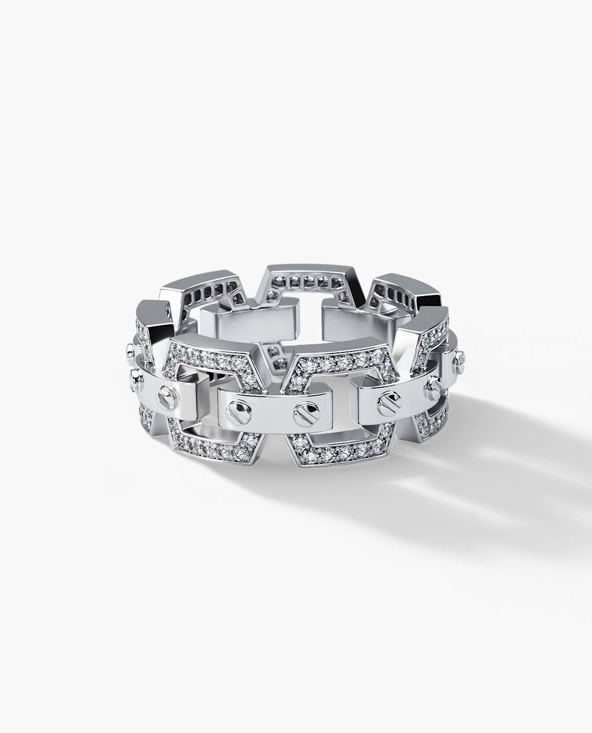 Contemporary NORTHSTAR 14k White Gold Ring with 0.50ct Diamonds For Sale