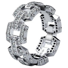 NORTHSTAR Bague en or blanc 14 carats avec diamants de 1,10 carat