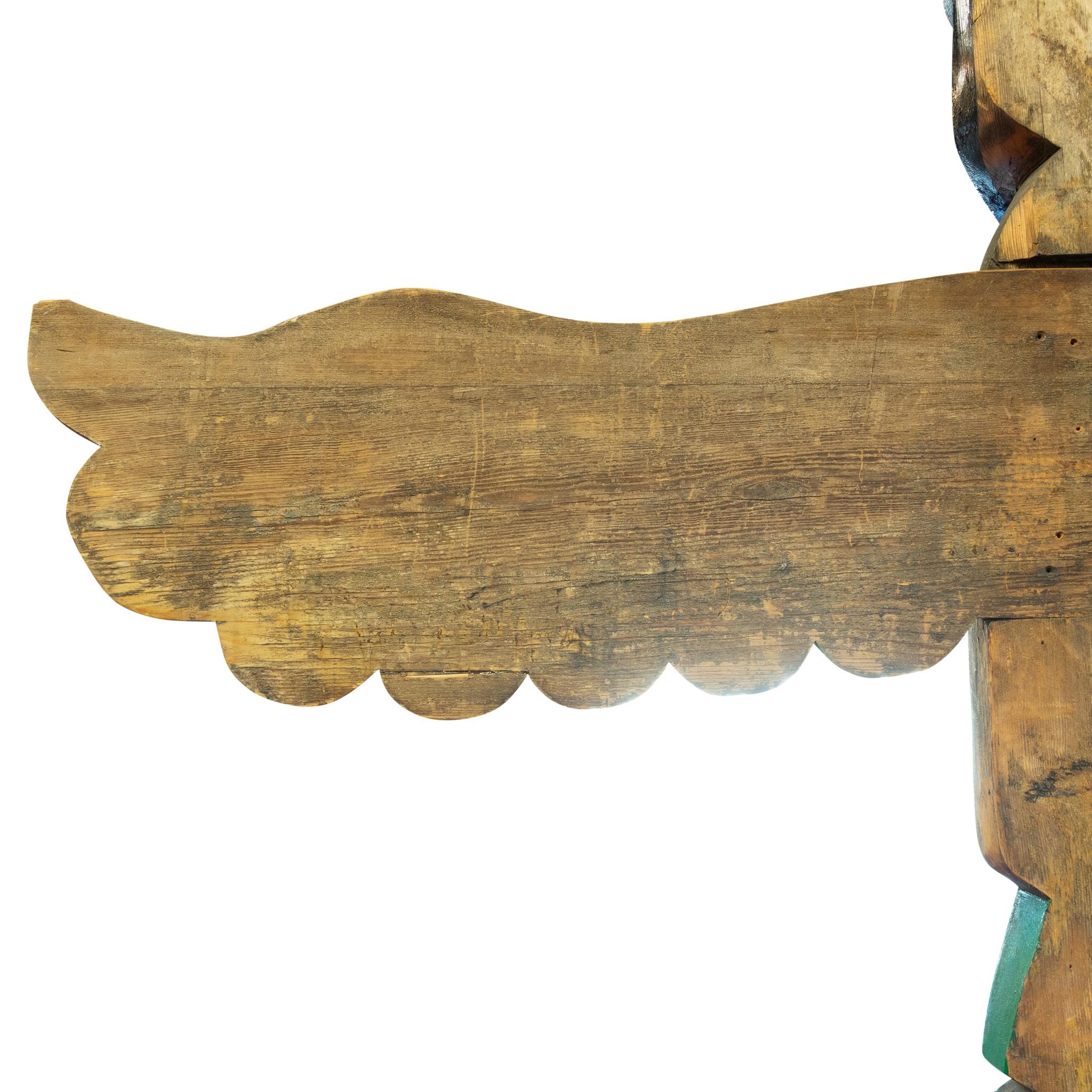 Großes Thunderbird-Totemstange aus Tsimshien von George Mather Sr. (Zedernholz) im Angebot