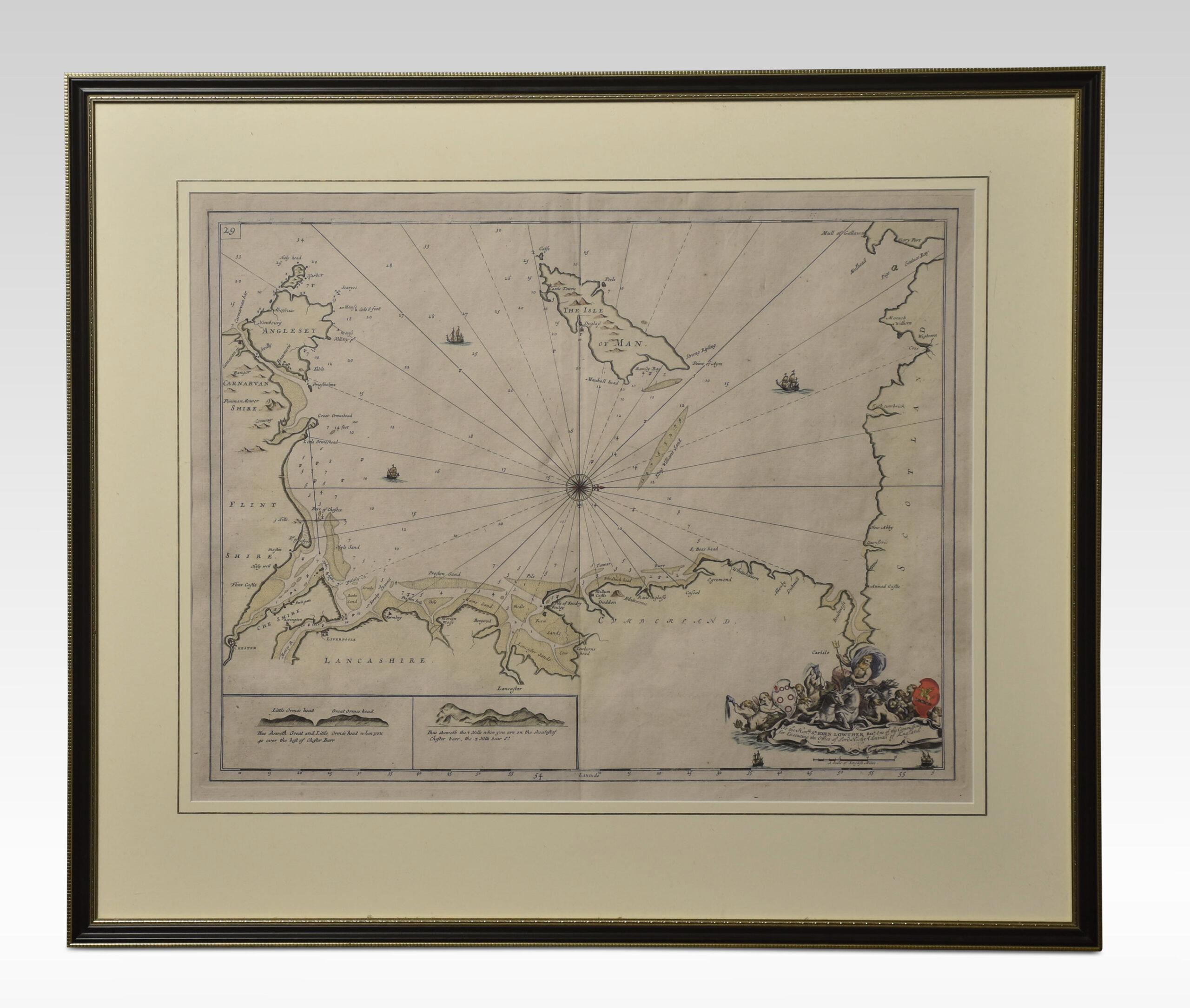 Britannique Carte de la côte nord-ouest et de l'Isle Of You en vente
