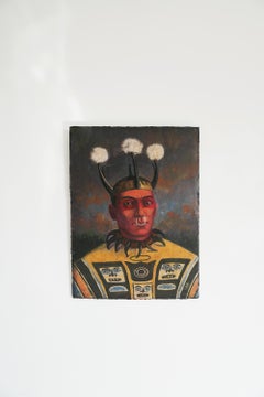 Northwest Coast Native American Tlingit Chief Portrait of "Caw-dik-ney"