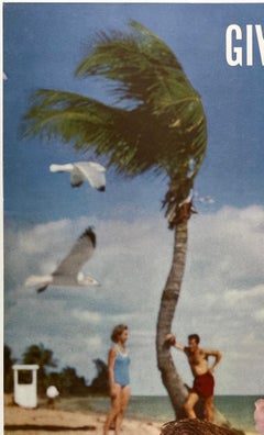 NORTHWEST ORIENT AIRLINES MIAMI – Original-Vintage-Poster zum Thema Flugreisen und Tourismus