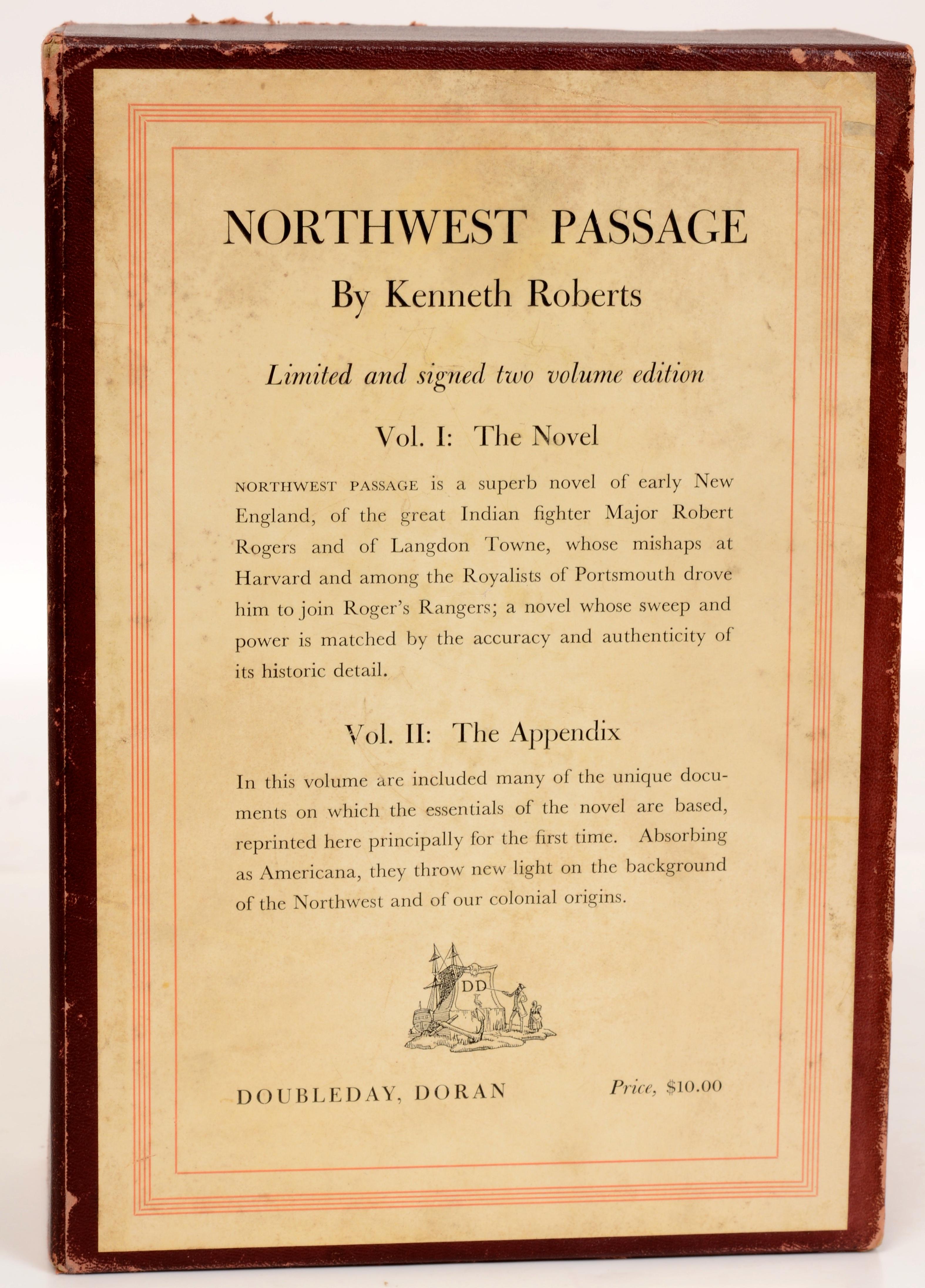 Northwest Passage 1st Limited 2 Vol Ed by Kenneth Roberts, Signed & Numbered  For Sale 2