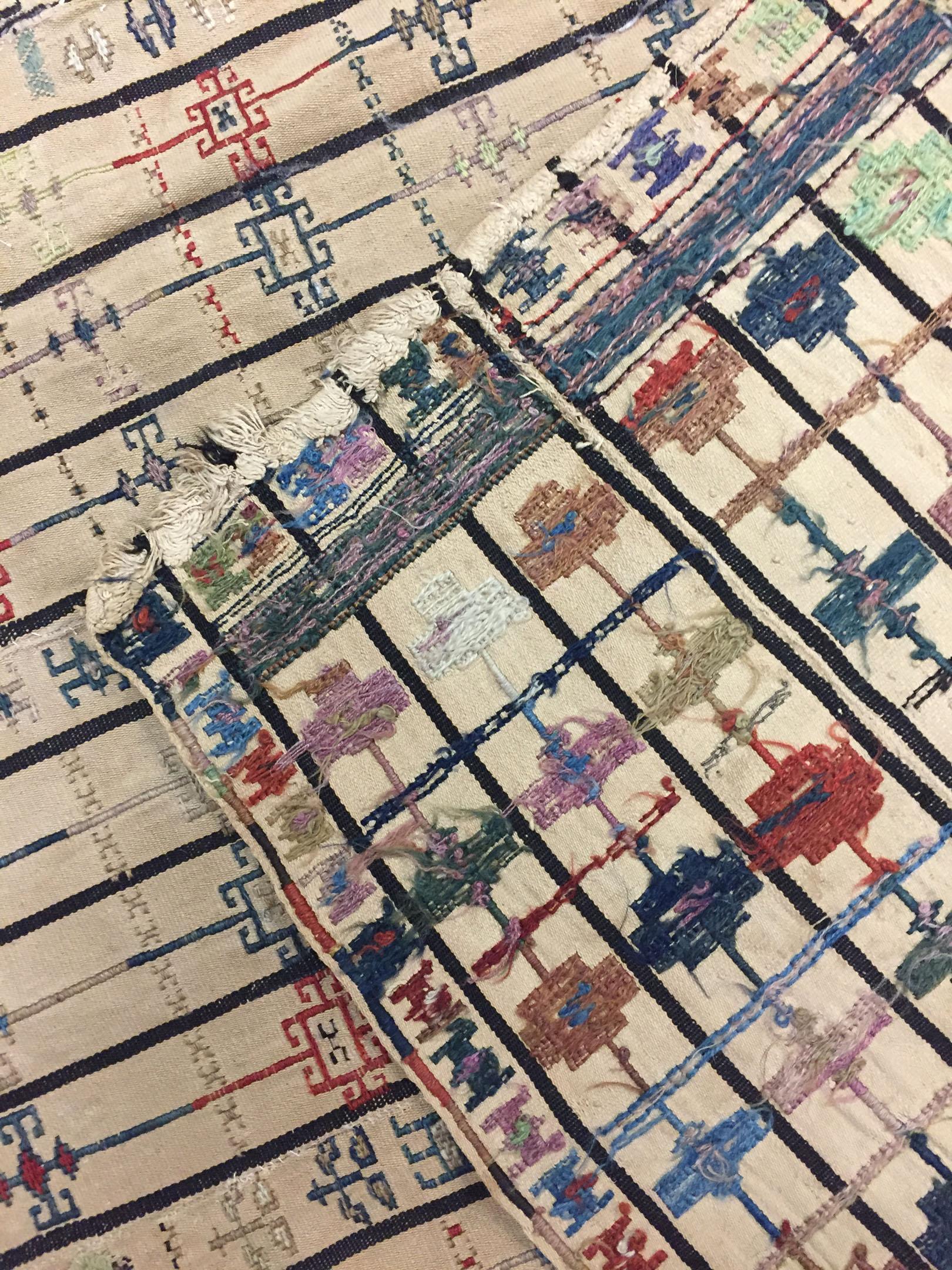20th Century Northwest Persian Flatweave Jajim Cover  5'7 x 6'5 For Sale