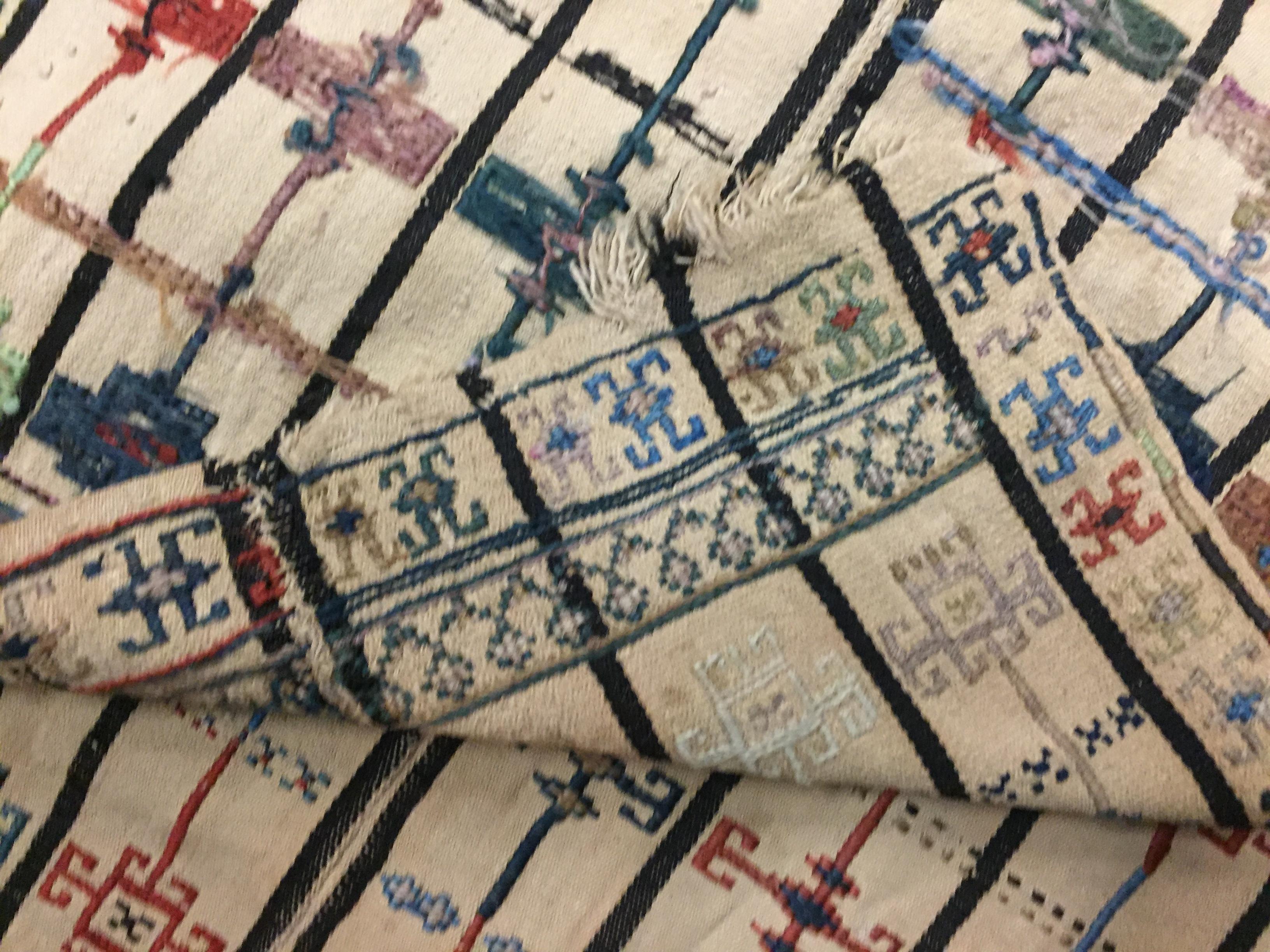 Northwest Persian Flatweave Jajim Cover  5'7 x 6'5 For Sale 1