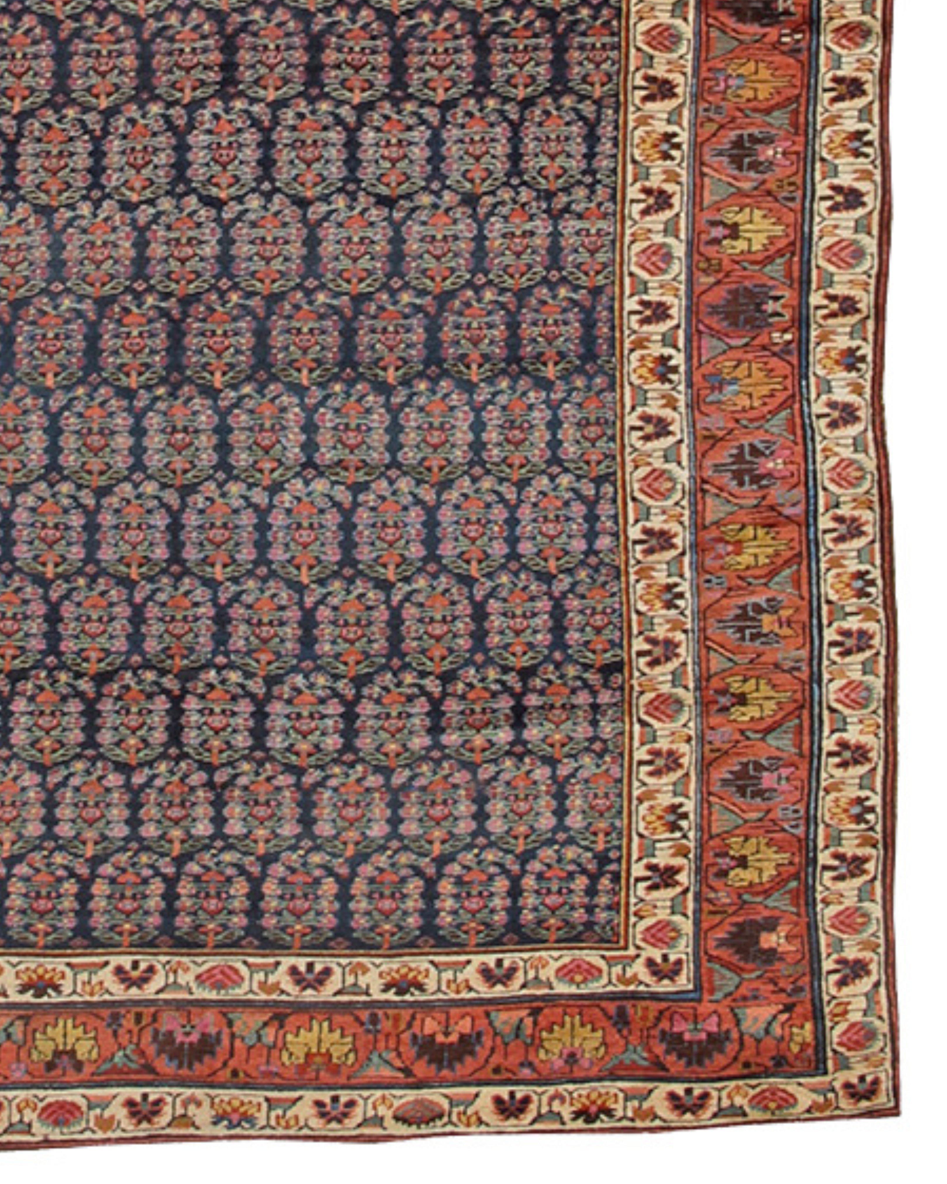 19th Century Antique Northwest Persian Rug, c. 1866 For Sale