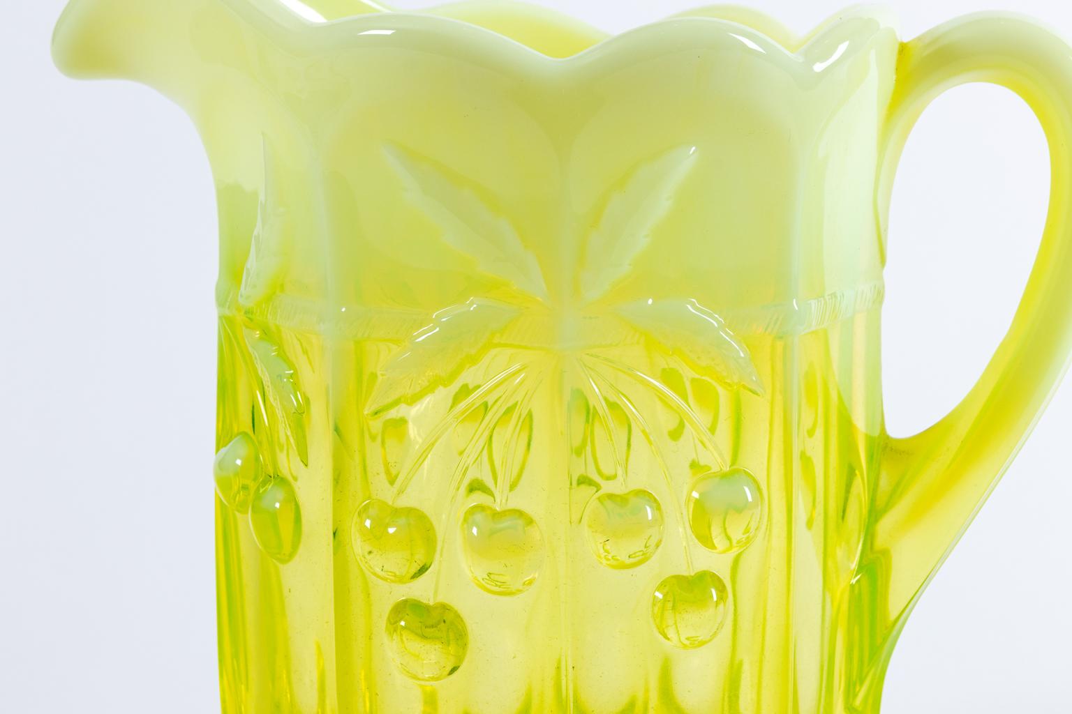Crystal Northwood Opalescent Pitcher
