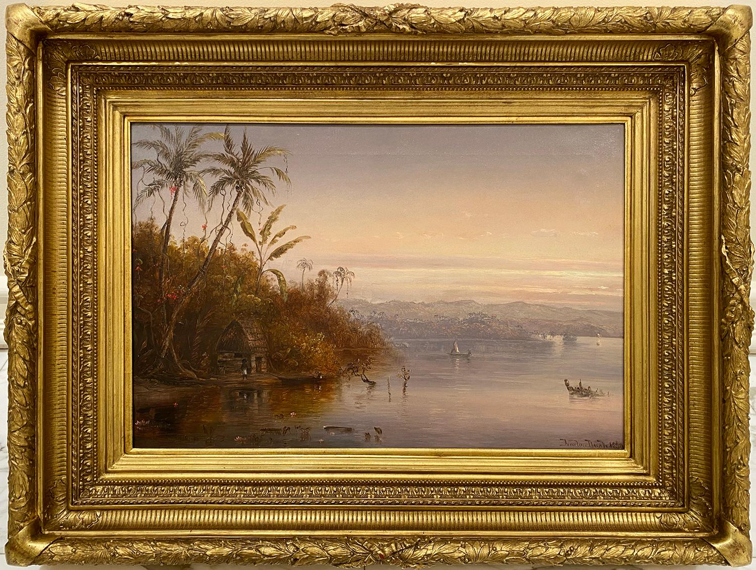 Landscape Painting de Norton Bush - Atardecer Tropical, Sudamérica Exótica