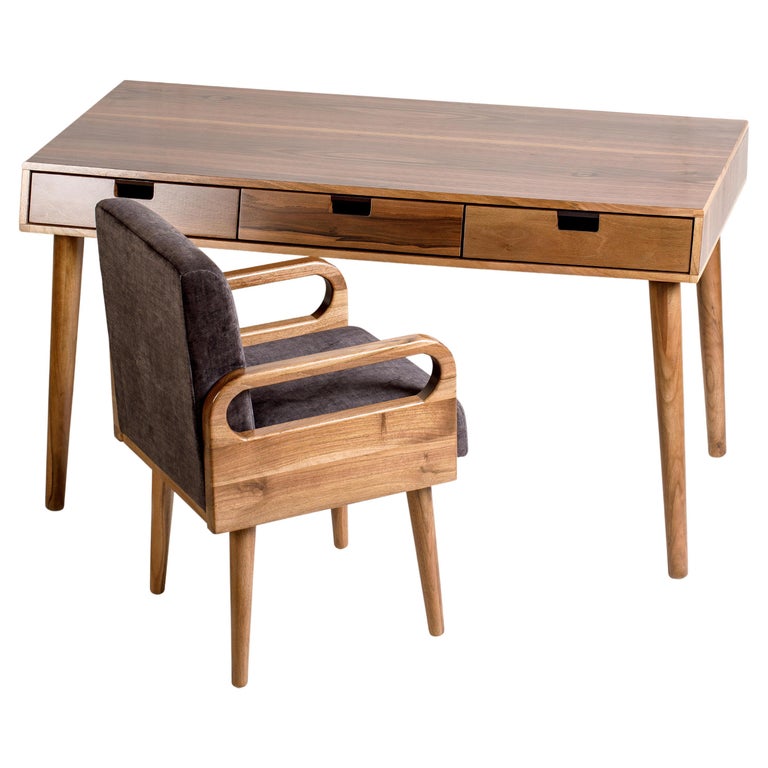 Norton Solid Wood Office Desk Set For Sale at 1stDibs