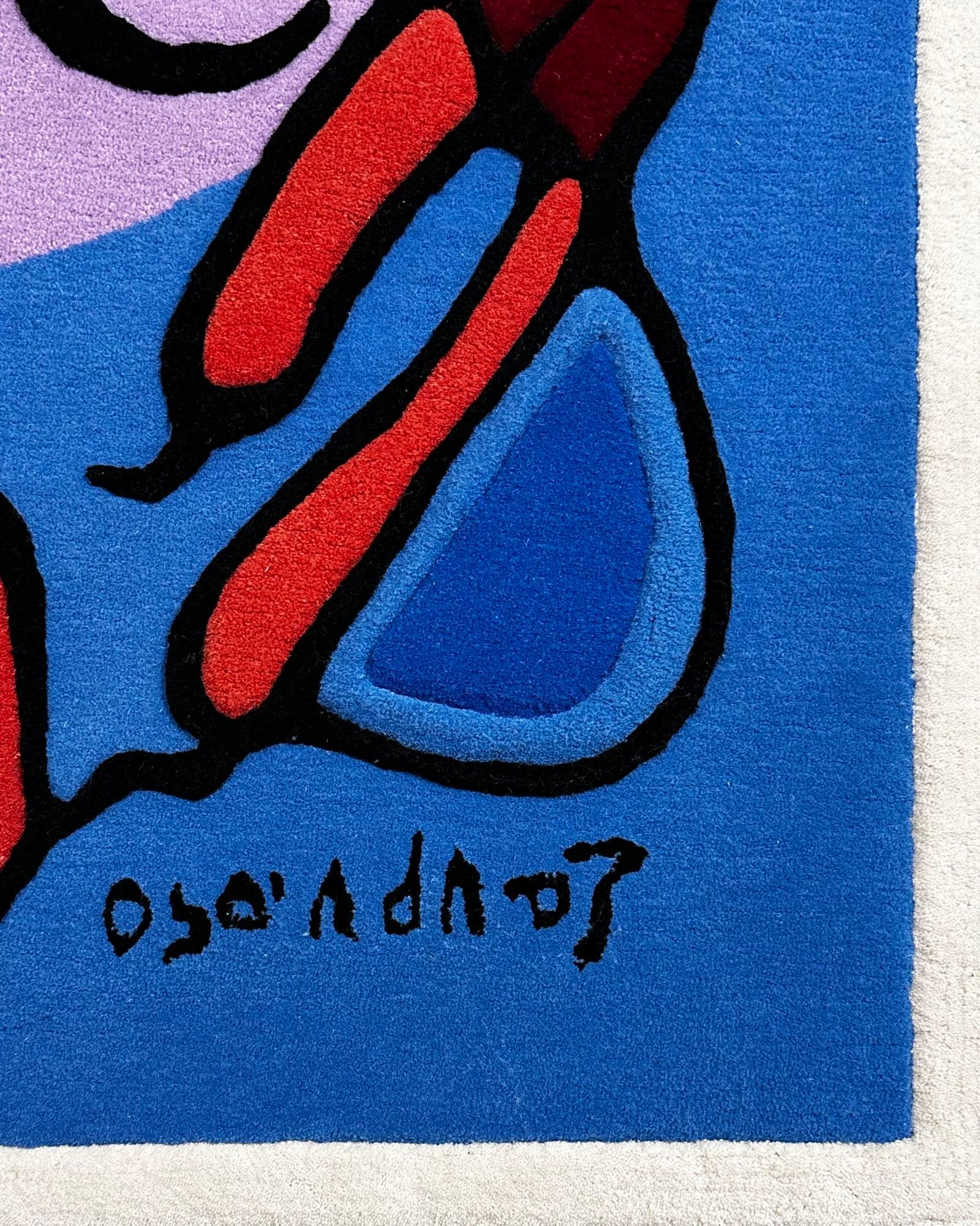 Norval Morrisseau „Astral Thunderbird“ Wandteppich, signiert, 1970 (Wolle) im Angebot