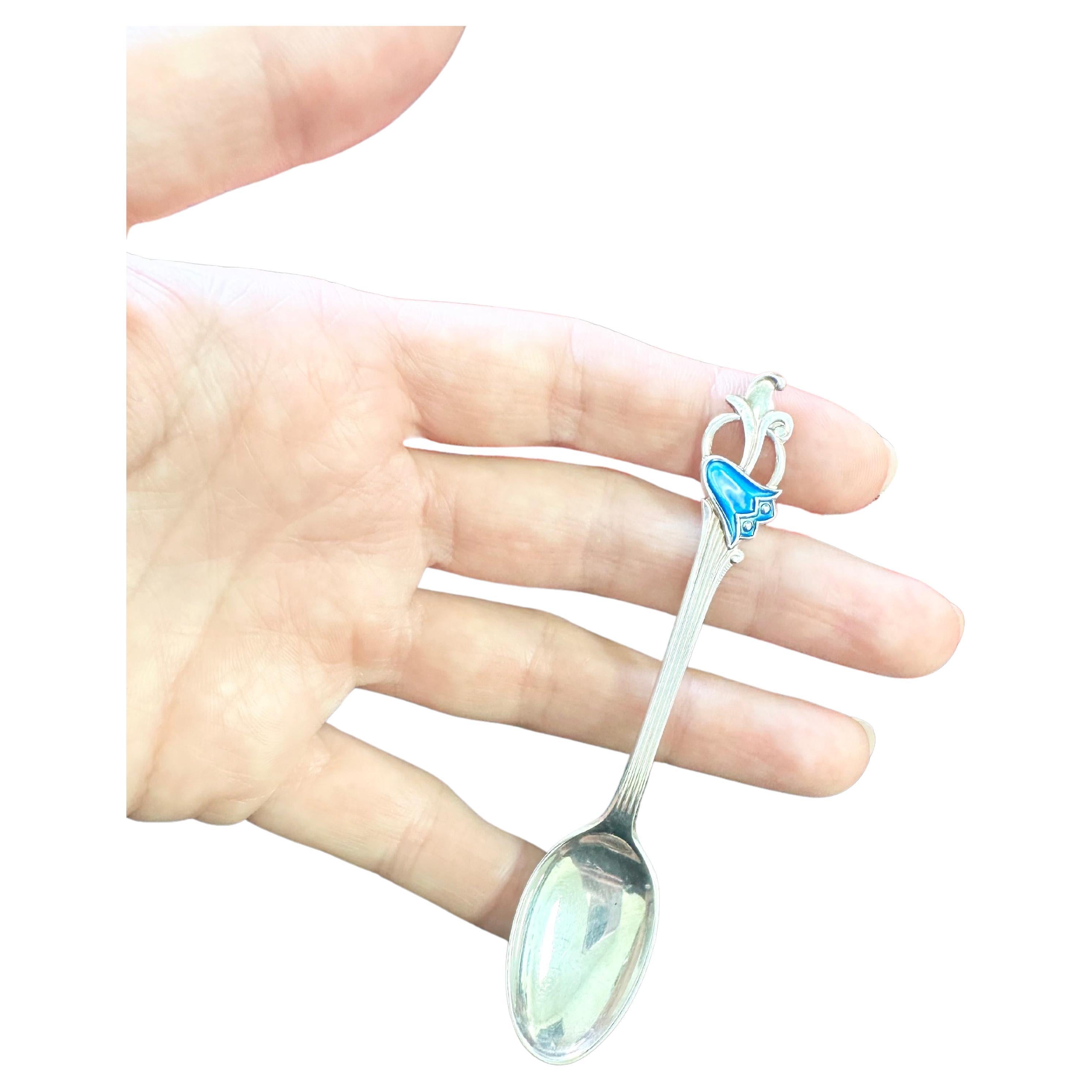 
This is the perfect spoon to give to a newborn, the Norway enamel sterling silver spoon is piece of art! It can be engraved with a childs name just write us a message and we will get it done!

Certificate of authenticity comes with purchase!

ABOUT