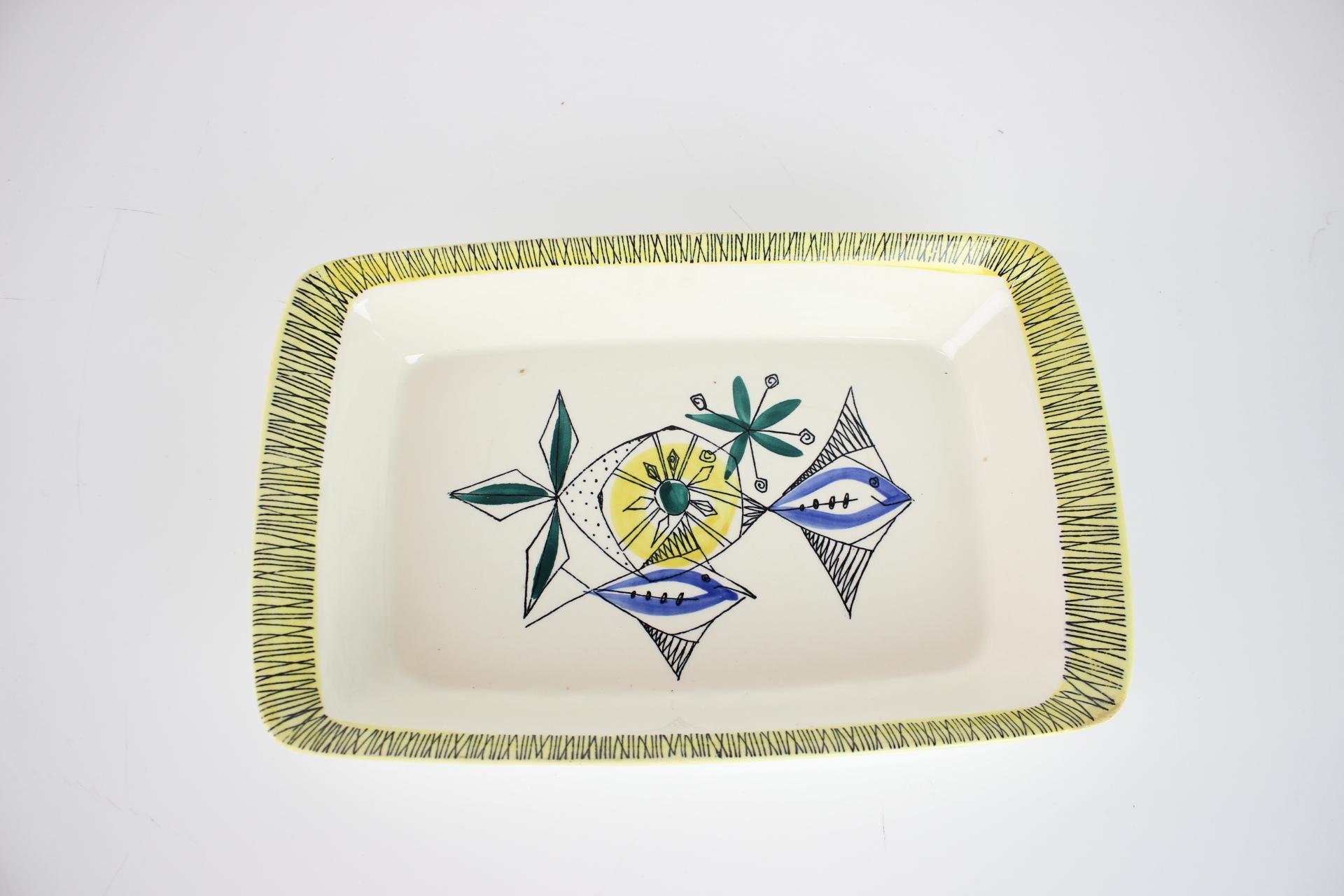 Mid-Century Modern Norway Ceramic Bowl, Bambus Ildfast, 1950s For Sale