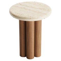 Norway End Table With Wooden Accent