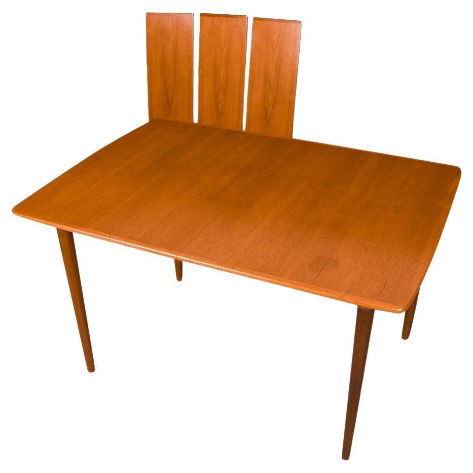 Norway Large Dining Table Mid-Century Teak by Gustav Bahus For Sale