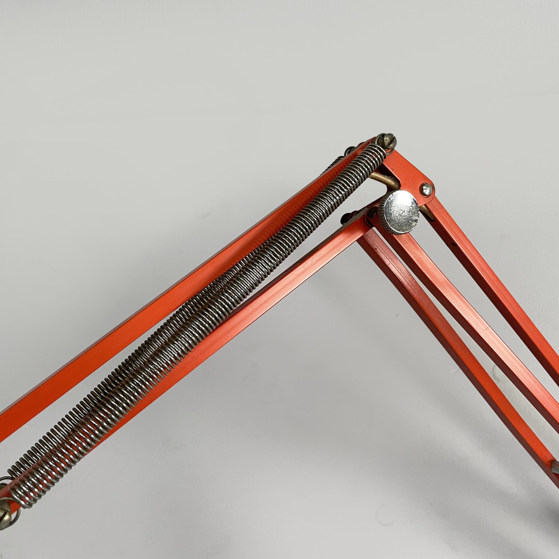 Norway orange adjustable wall lamp Naska Loris by Jac Jacobsen for Luxo, 1950s For Sale 4