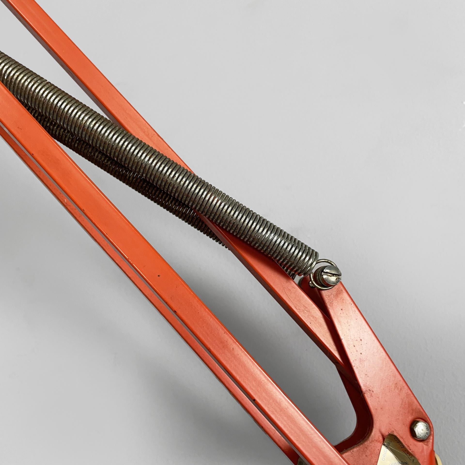 Norway orange adjustable wall lamp Naska Loris by Jac Jacobsen for Luxo, 1950s For Sale 6