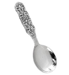 Norway Silver Preserve Condiment Caddy spoon, T.Marthinseen Norway mid century.