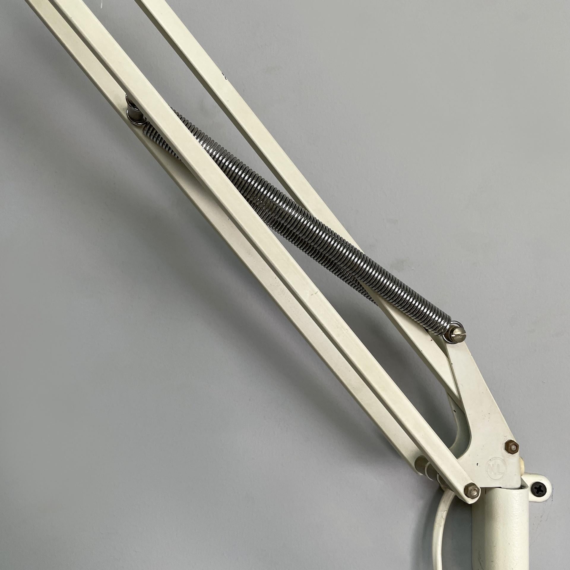 Norway white adjustable wall lamp Naska Loris by Jac Jacobsen for Luxo, 1950s For Sale 10