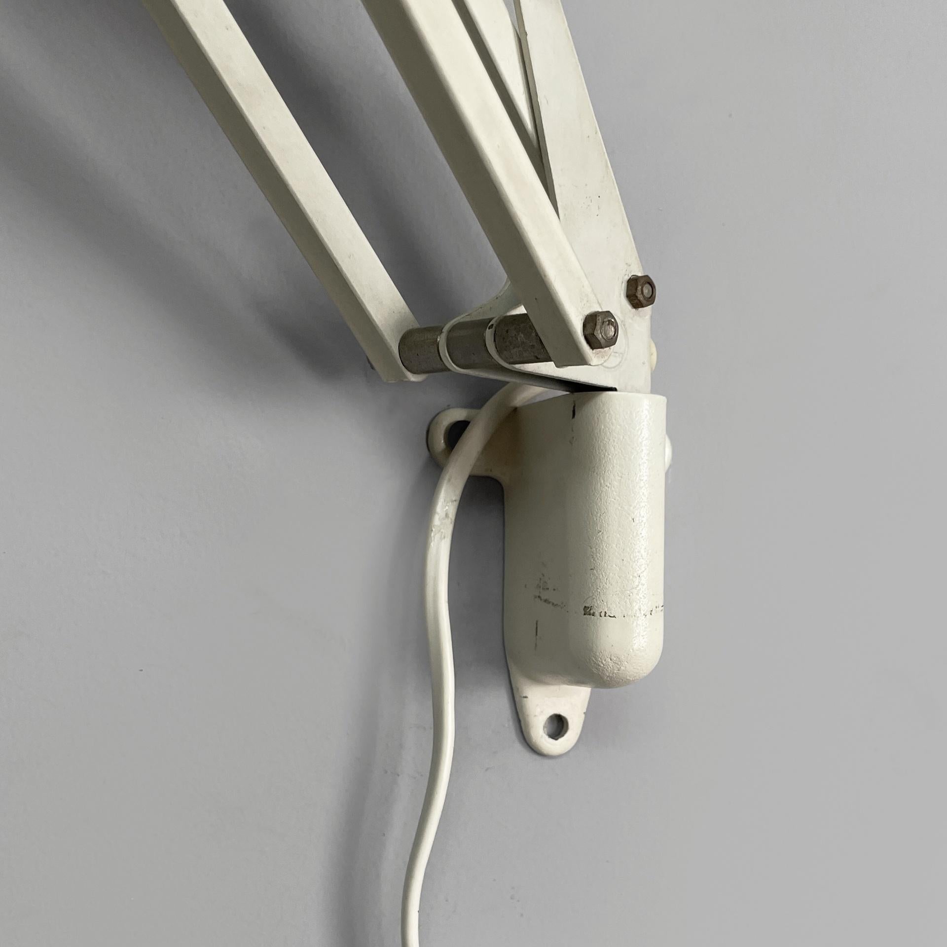 Norway white adjustable wall lamp Naska Loris by Jac Jacobsen for Luxo, 1950s For Sale 11