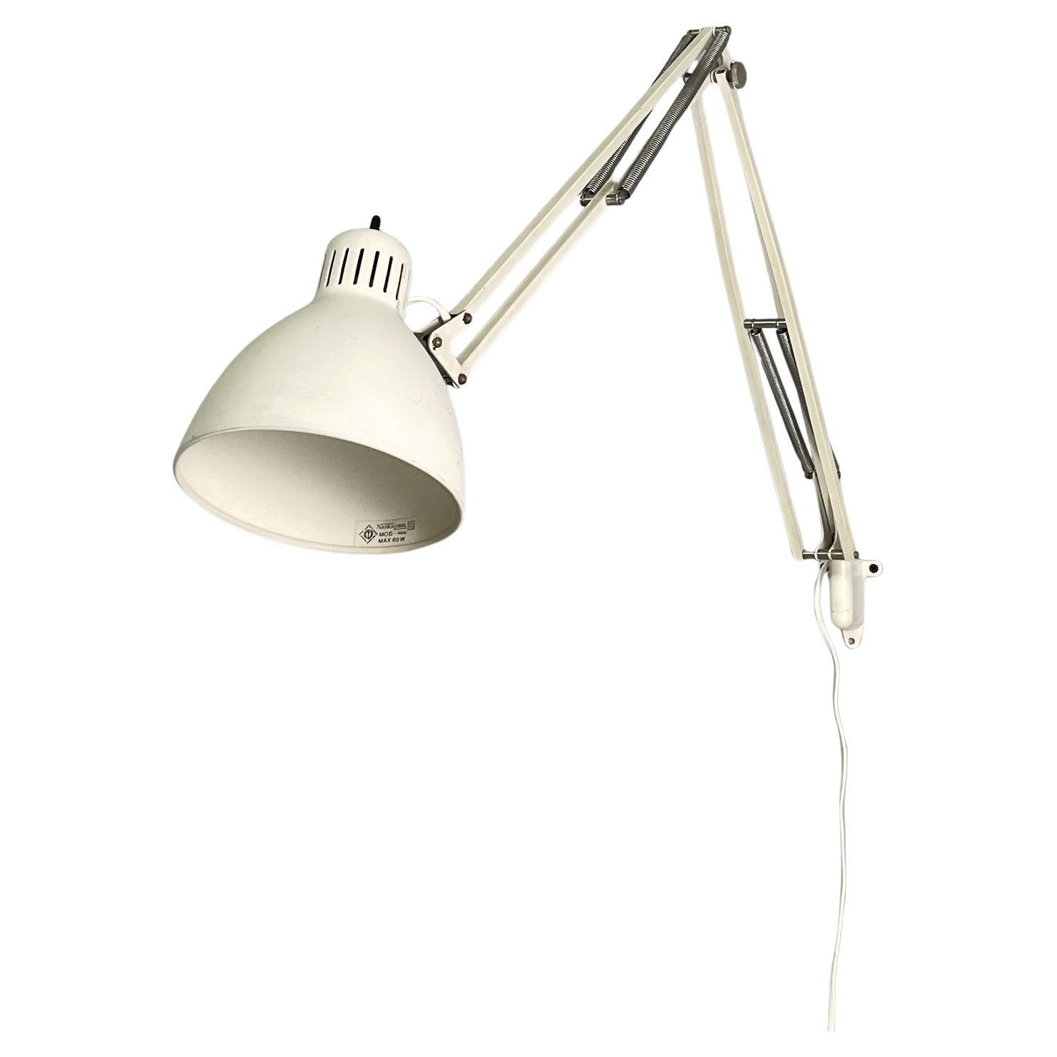 Norway white adjustable wall lamp Naska Loris by Jac Jacobsen for Luxo, 1950s