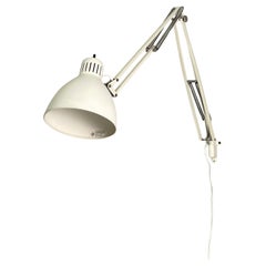 Norway white adjustable wall lamp Naska Loris by Jac Jacobsen for Luxo, 1950s