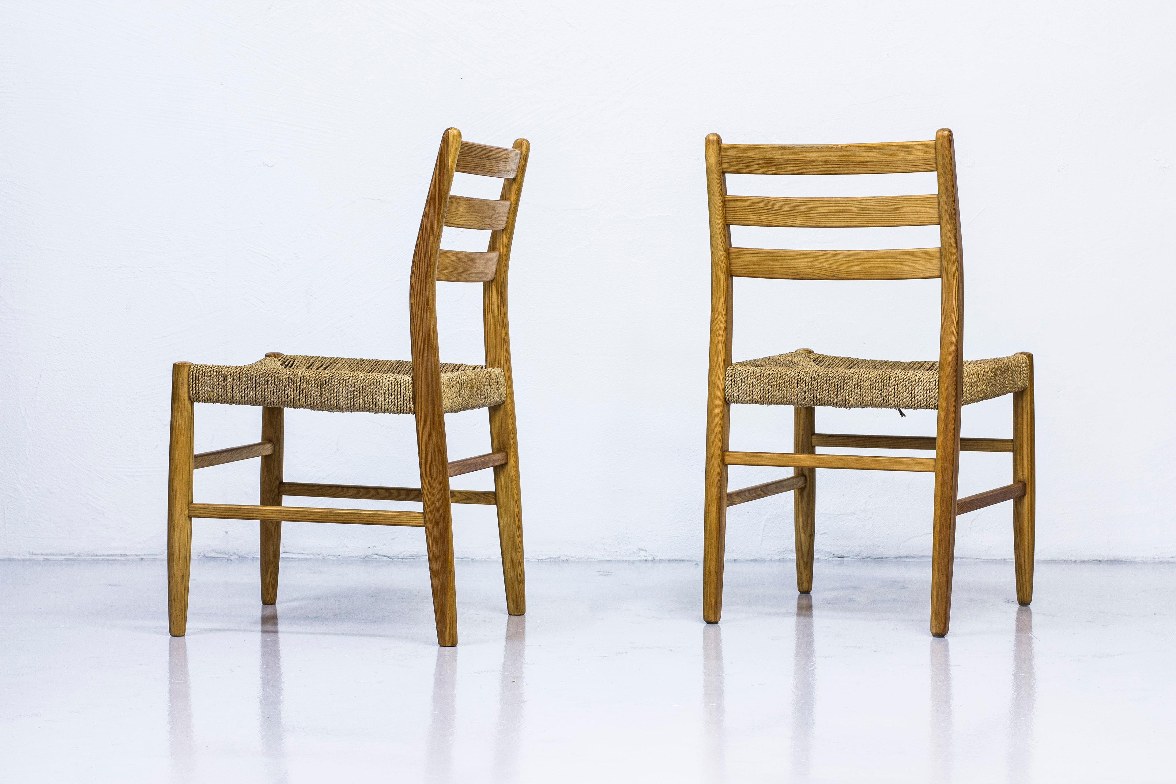 Norwegian 1960s Dining Chairs in Pine by Harry Moen For Sale 6