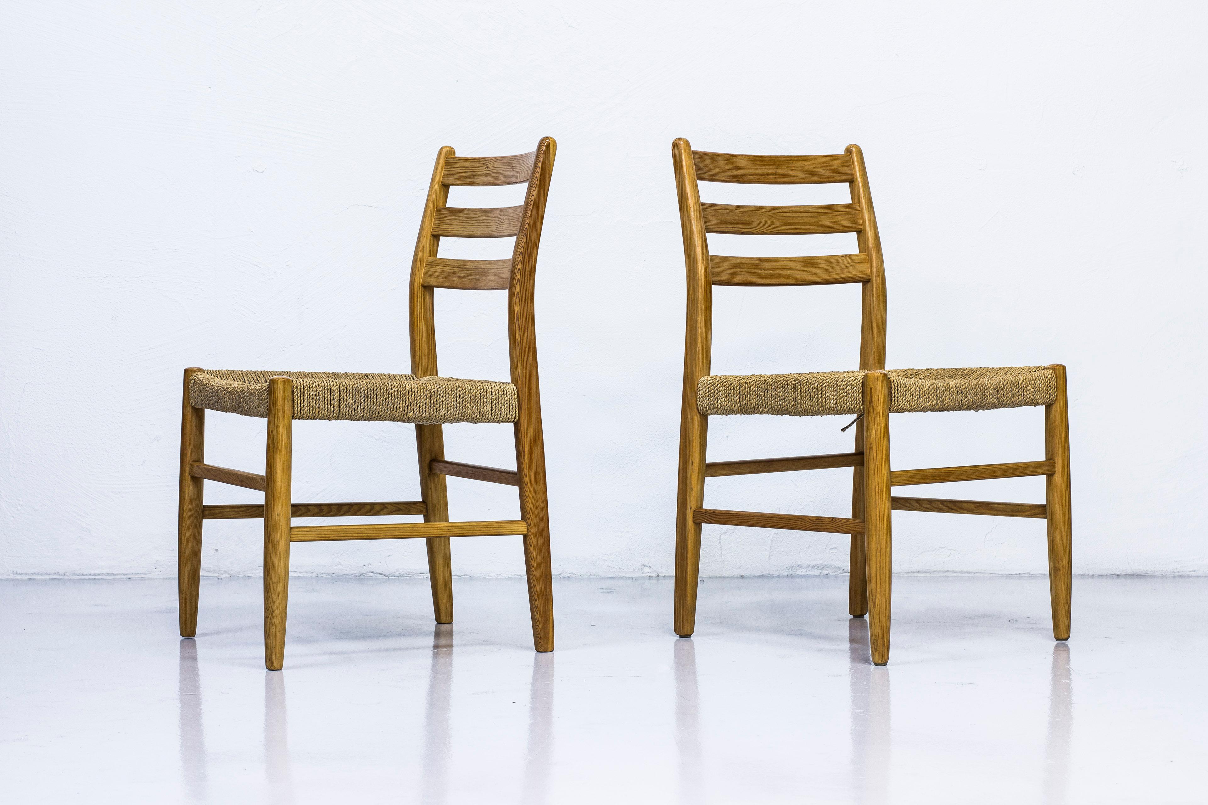Norwegian 1960s Dining Chairs in Pine by Harry Moen For Sale 7