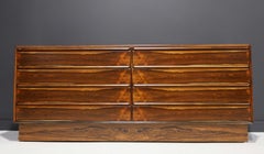Norwegian 1960s Rosewood Eight-Drawer Chest by Westnofa of Norway
