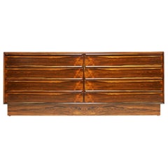 Norwegian 1960s Rosewood Eight-Drawer Chest by Westnofa of Norway