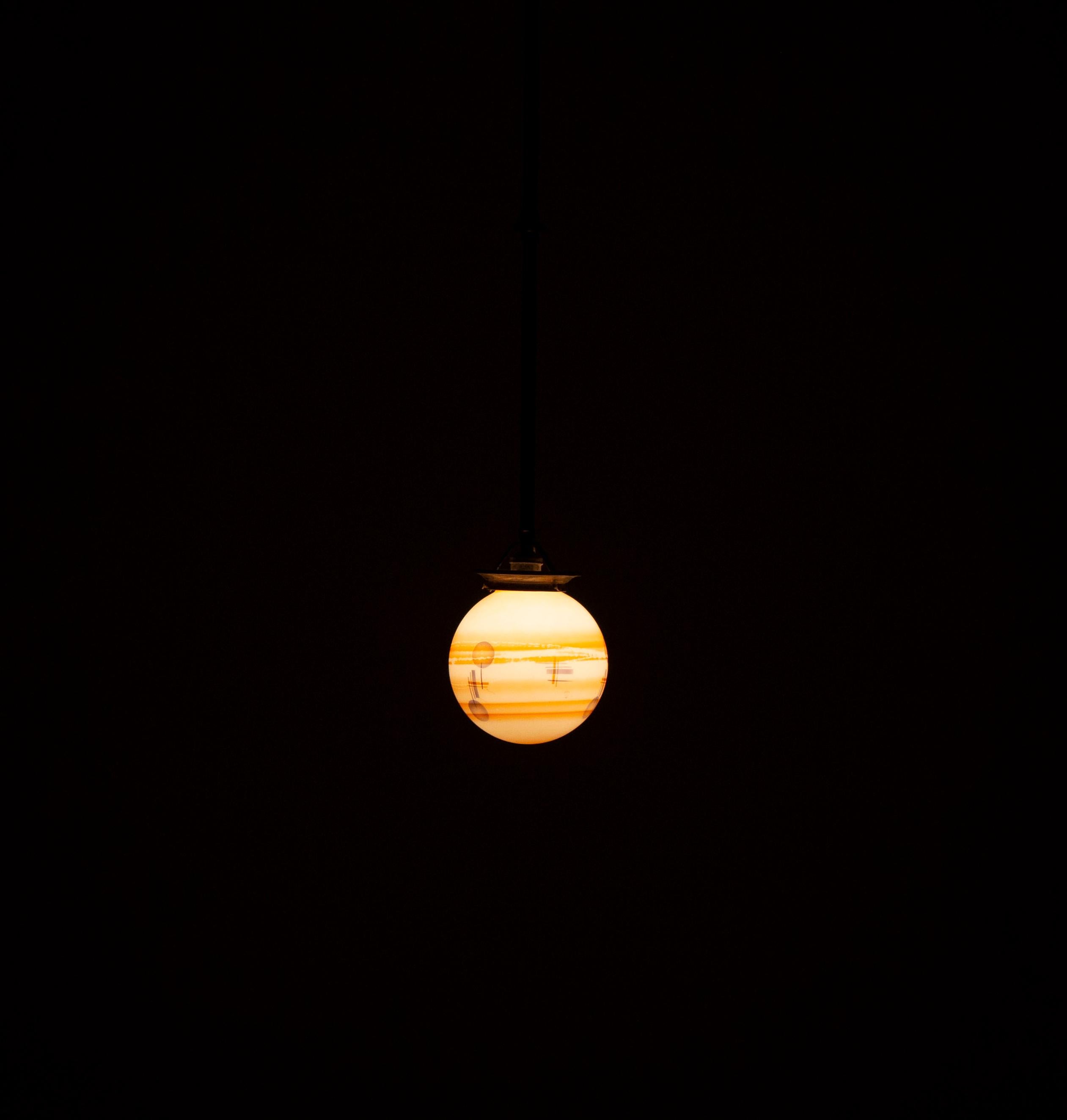 Norwegian Art Deco Ceiling Light, 1930s 5