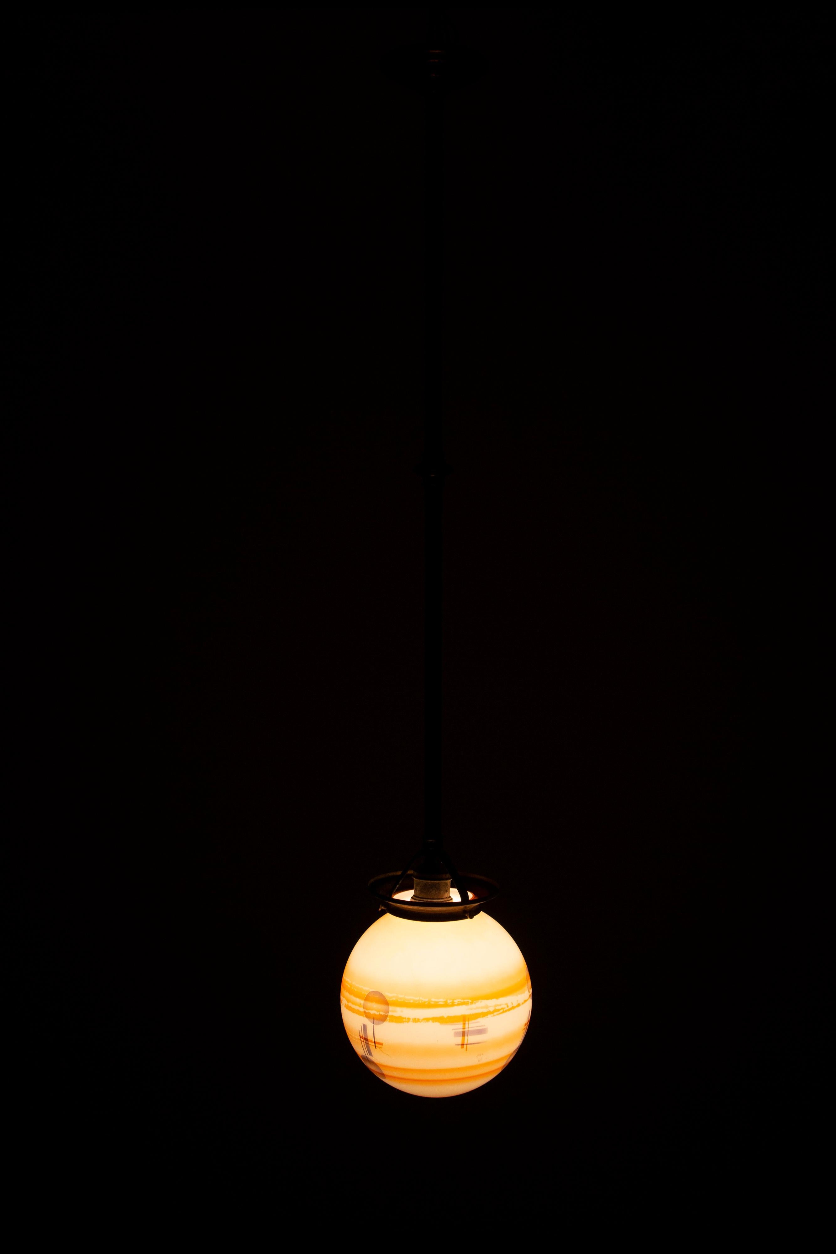 Norwegian Art Deco Ceiling Light, 1930s 8