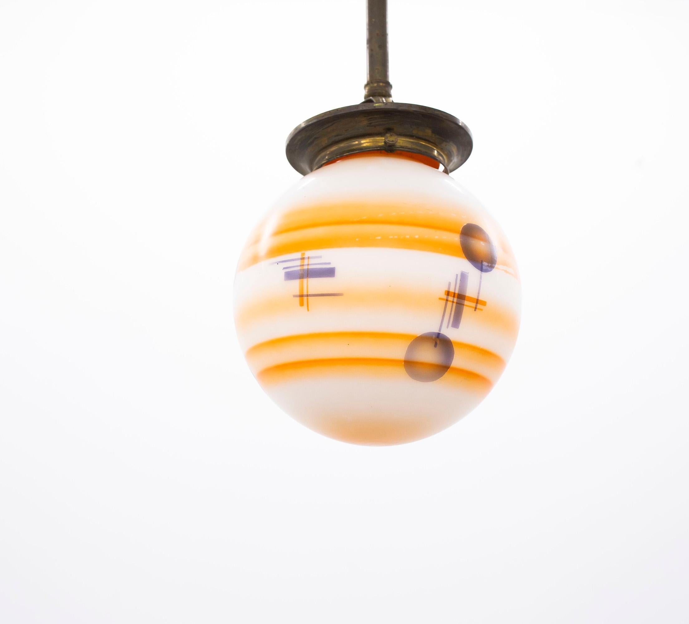 Mid-20th Century Norwegian Art Deco Ceiling Light, 1930s