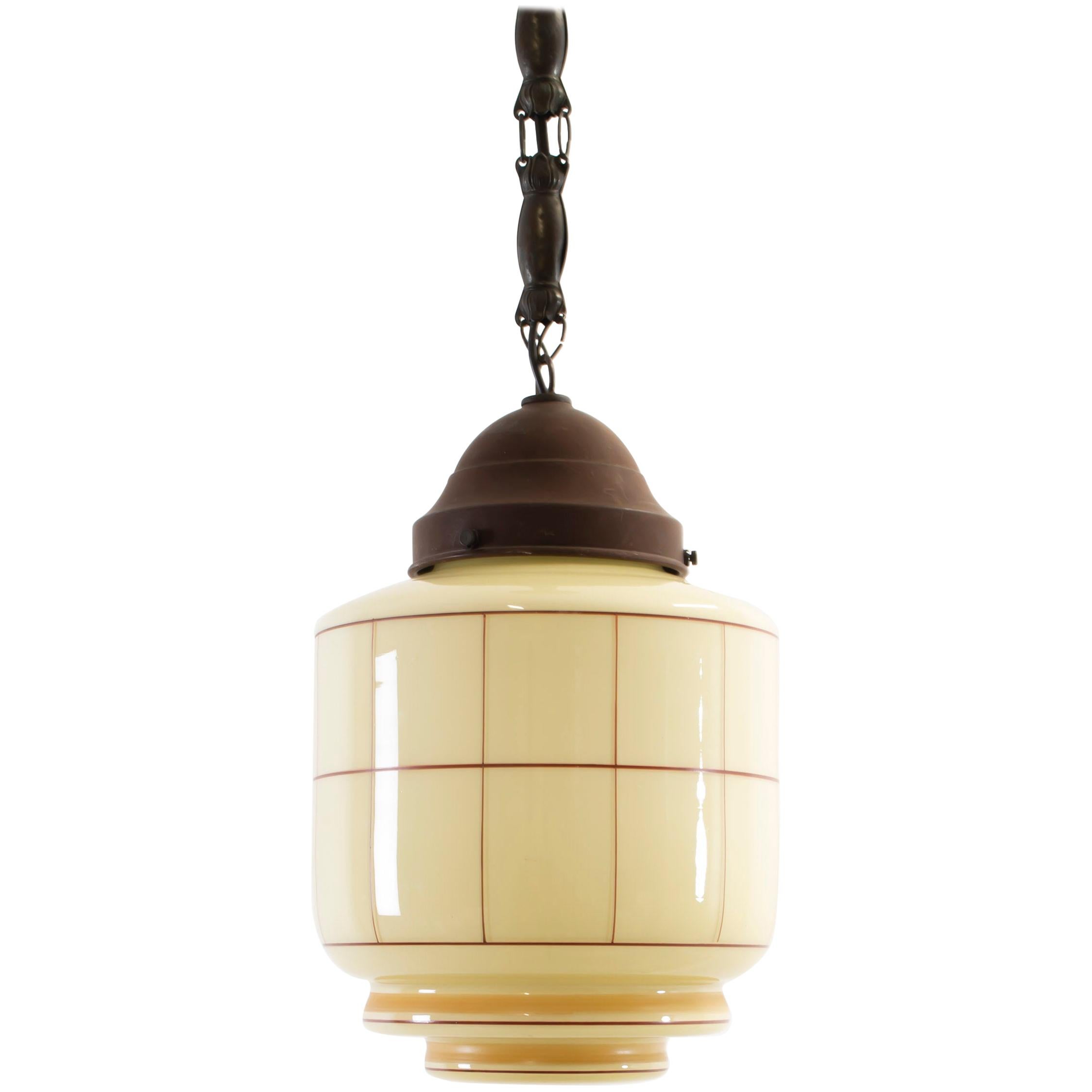 Norwegian Art Deco Ceiling Light, 1930s