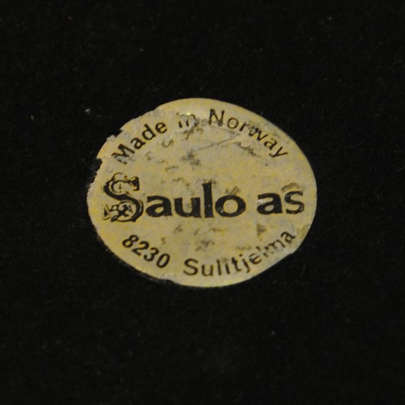 Grand vase norvégien en laiton et pierre de Saulo, années 1970, Norvège 1