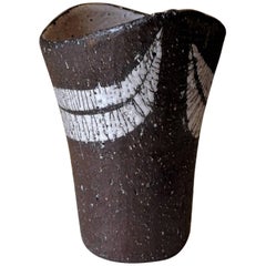 Norwegian vintage Ceramic Vase by Rolf Hansen 1950s