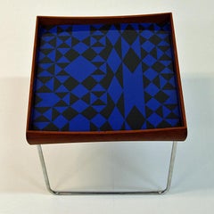 Norwegian Conform Tray Table 1962 with Enamel Top by Hermann Bongard for Plus
