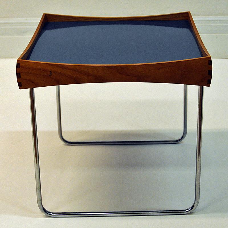 Mid-20th Century Norwegian Conform Tray Table 1962 with Enamel Top by Hermann Bongard for Plus