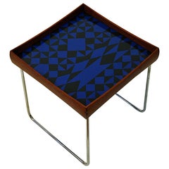 Norwegian Conform Tray Table 1962 with Enamel Top by Hermann Bongard for Plus