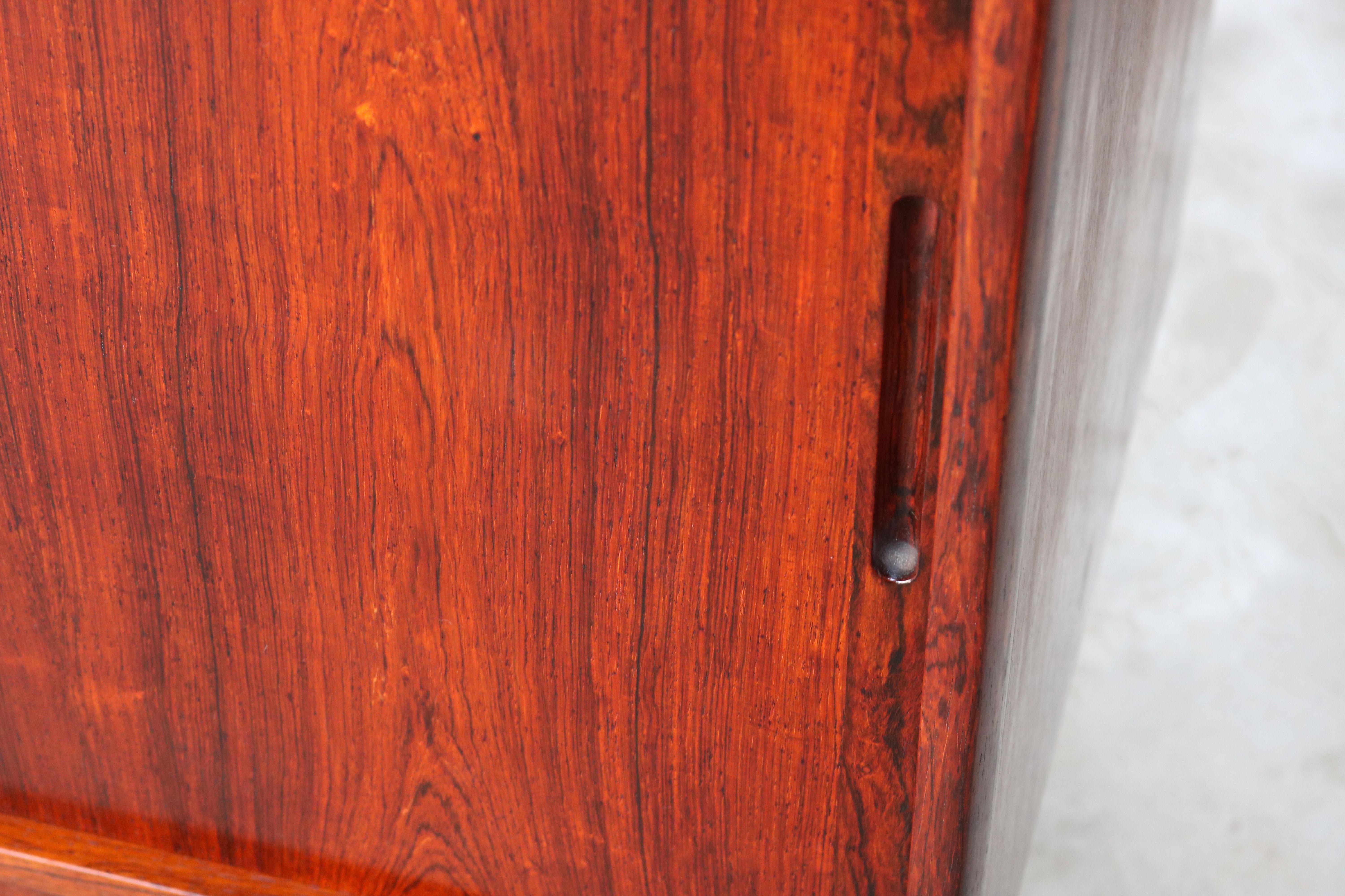 Mid-Century Modern Norwegian Design Sideboard / Credenza in Rosewood by Westnofa Minimalist 1950s For Sale